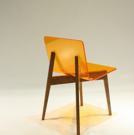 1974 Chair – Orange (Rubber Wood)